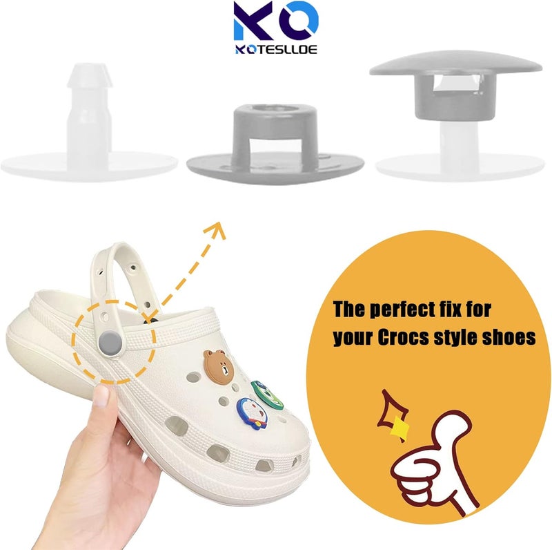 KOTESLLOE 8 Sets Replacement Rivets for Crocs, Replacement Parts for Crocs - Image 2